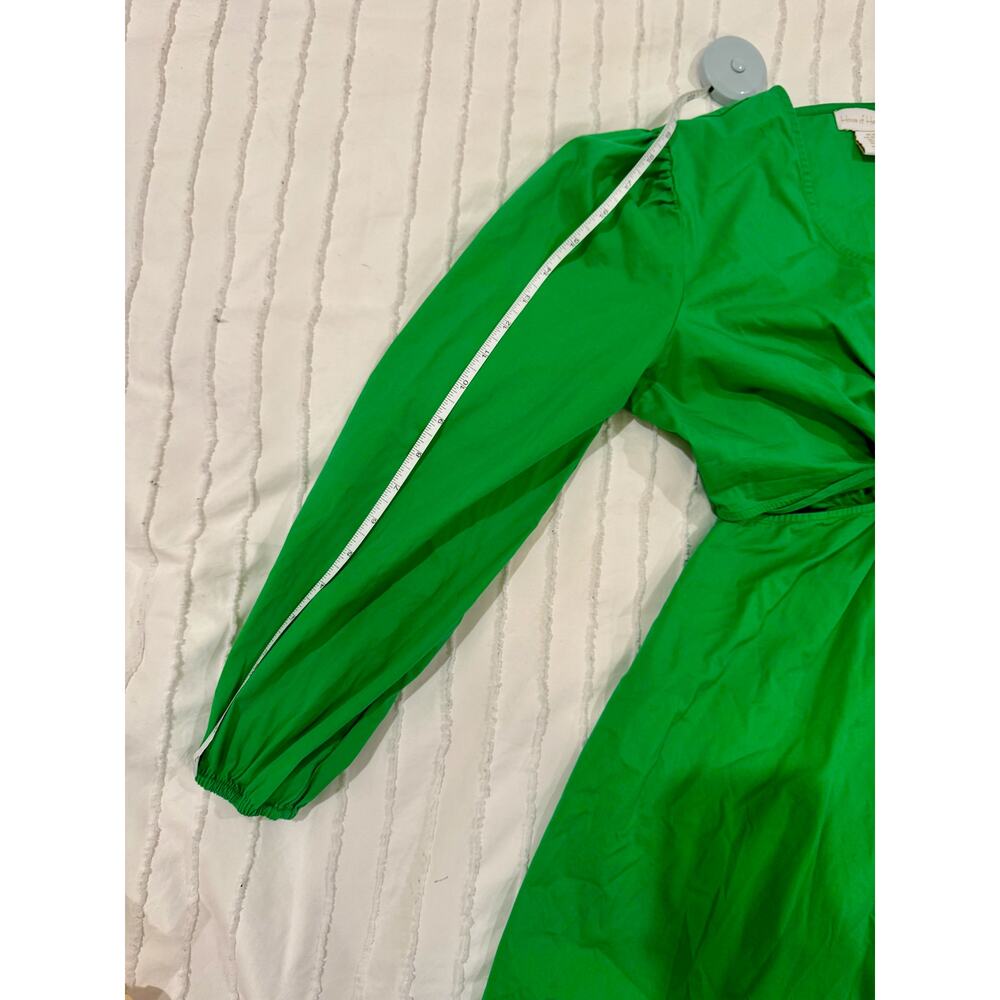 Brat Green Cutout Mini Dress Sz XS O Ring Festival Rave Coachella Indie Sleaze - Picture 5 of 13